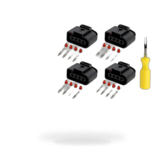 compare product Ignition Coil Connector Repair Kit 4x 4-Way Female Suitable for Audi A1