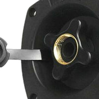 Caravan RV Black Mains Water Inlet With Pressure Regulator Filler Entry - XQ1