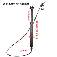 1 Set Bike MTB Dropper Seat Post Internal/External Cable Routing 30. 9/31. 6mm