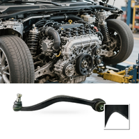 Front Lower Right Curved Control Arm With Ball Joint Suitable for Mazda 6 GG GY