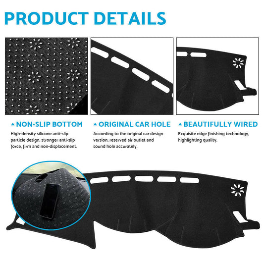 Non-Slip Dash Mat Dashboard Cover Suitable For Nissan Navara D23 NP300 ST-X ST SL PRO-4X 2021-2022