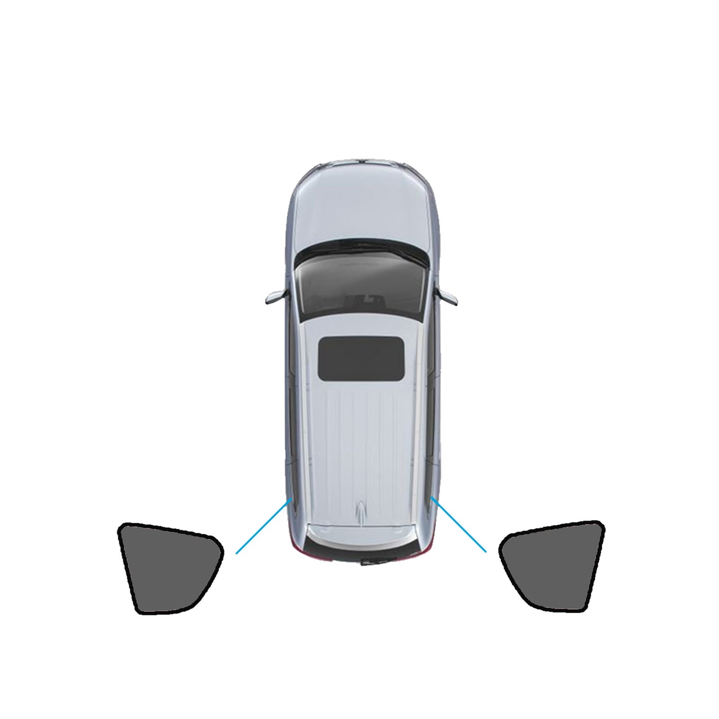 {{ Window Shade Black Suitable For Toyota RAV4 2005-2012 UV Protection Window }} - Buy Car Parts Online at {{ Kaka Auto Parts }}.