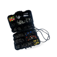 For outdoor 177Pcs/Set Fishing Accessories Tackle Kit Swivels Snaps Sinker Beads w/ Tackle Box - BD2