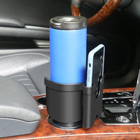 360?? Angle Adjustable Expander Car Seat Cup Holder Suitable For Water Bottle & Phone Storage