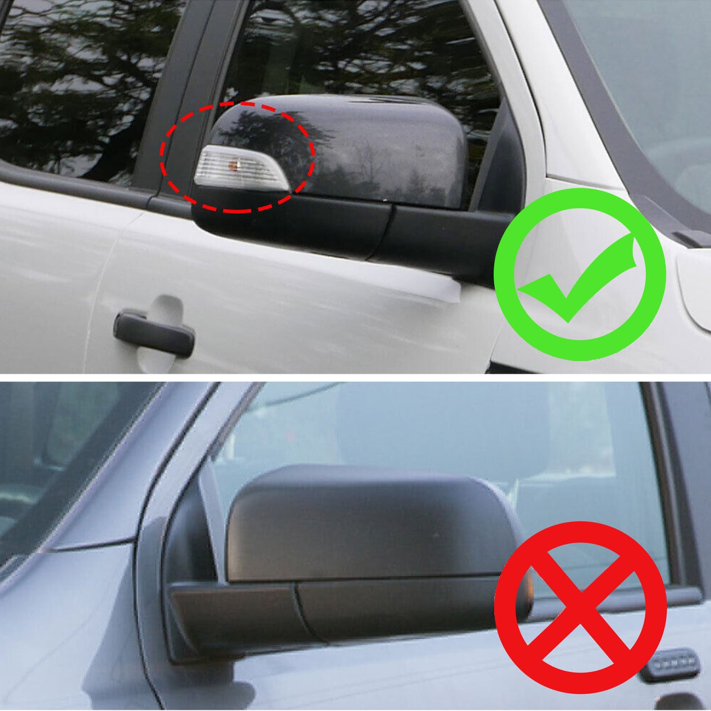{{ Side Mirror Cover Suitable For Ford Ranger Raptor XL XLT XLS Wildtrak PX3 18-22 }} - Buy Car Parts Online at {{ Kaka Auto Parts }}.