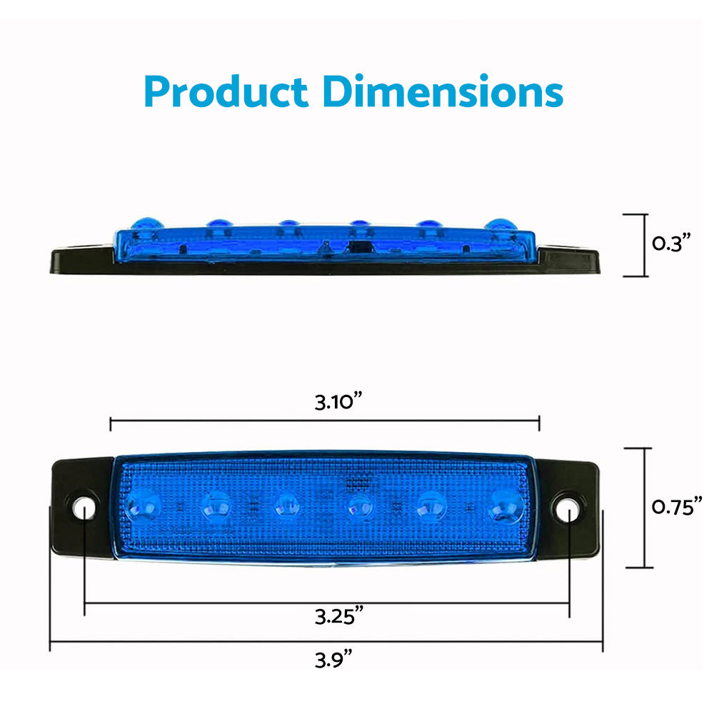 12x LED Deck Courtesy Lights Suitable For Marine Boat Stern Transom 12V Waterproof