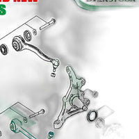 Front Lower Left Right Control Arms Suitable for Mercedes E-Class S212 W212 RWD - XQ1