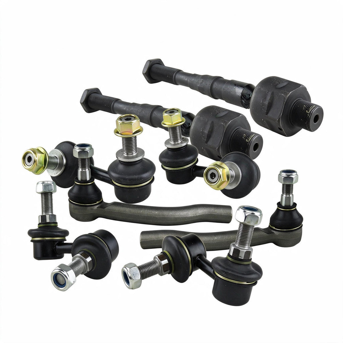 Steering Tie Rod End Sway Bar Link Kit Suitable for Nissan Pathfinder R51 Navara - ZT3
