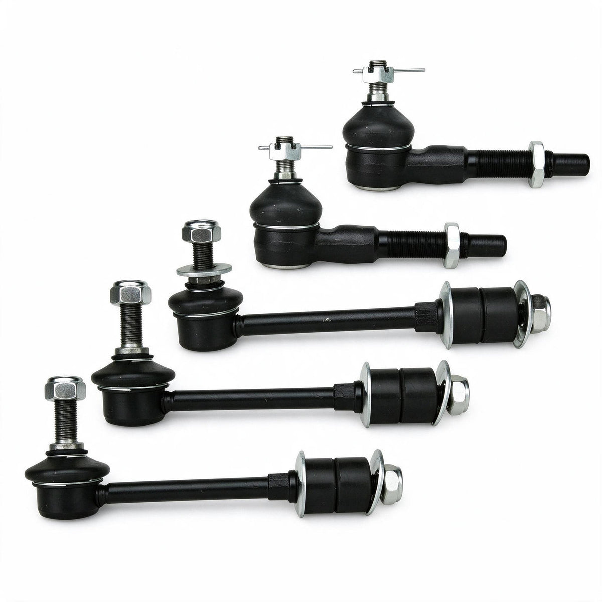5PCS Tie Rod End Stabilizer Sway Bar Link Kit Suitable for Nissan Patrol GU Y61 - ZT3