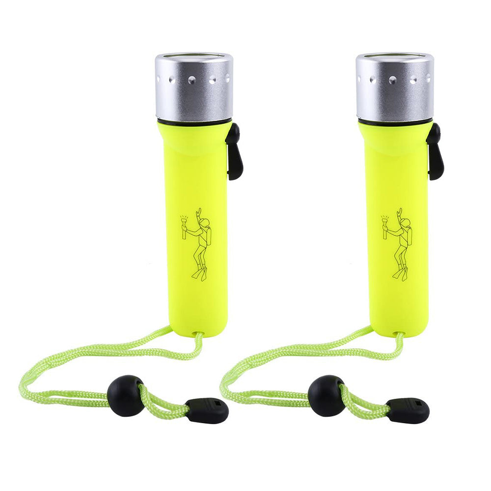 180Lm LED Scuba Diving Flashlight Torch Suitable For Underwater Waterproof Lighting