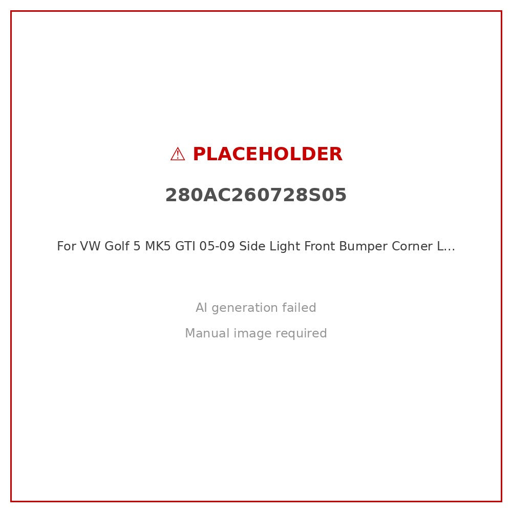 Side Light Front Bumper Corner Turn Signal Suitable for VW Golf 5 MK5 GTI 05-09 - ZT2