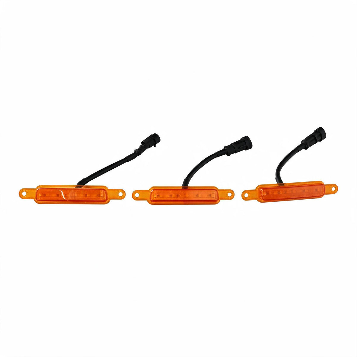 Grille LED Lights Amber Set of 3 Suitable for Universal Grille Mount 2000-2025 - ZT3