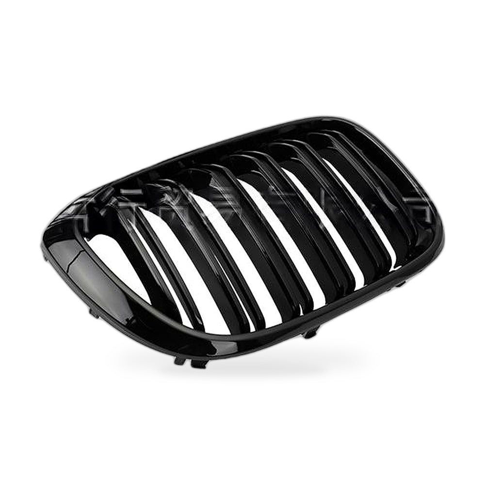 Front Grille Suitable for BMW X3 X4 G01 G02 2018-2021 Single Line Matte Black - ZT2
