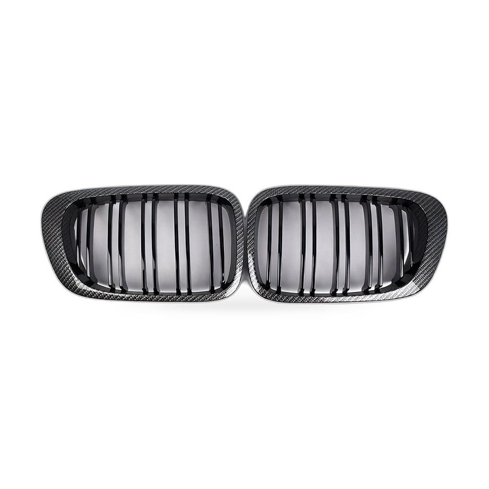 Carbon Fiber Twin Line Bumper Grille Suitable for BMW E46 M3 Coupe 1998-2002 - ZT2