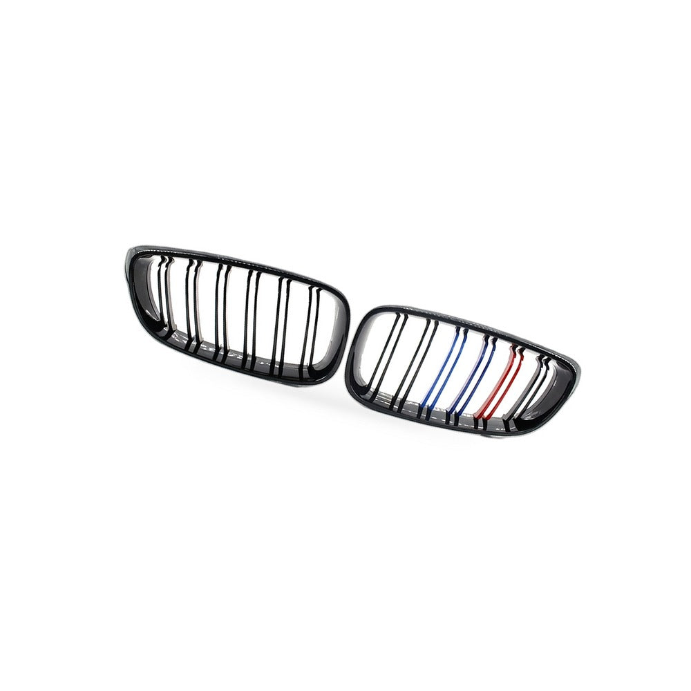 M-Style Gloss Black Tri-Color Grille Suitable for BMW 3 Series GT F34 2014-2016 - BD1
