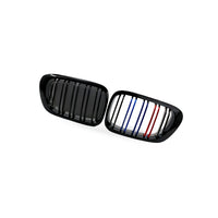 Suitable for BMW 3 E46 M3 Coupe 1998-2002 Gloss Black Dual Line M Style Grille - BD1