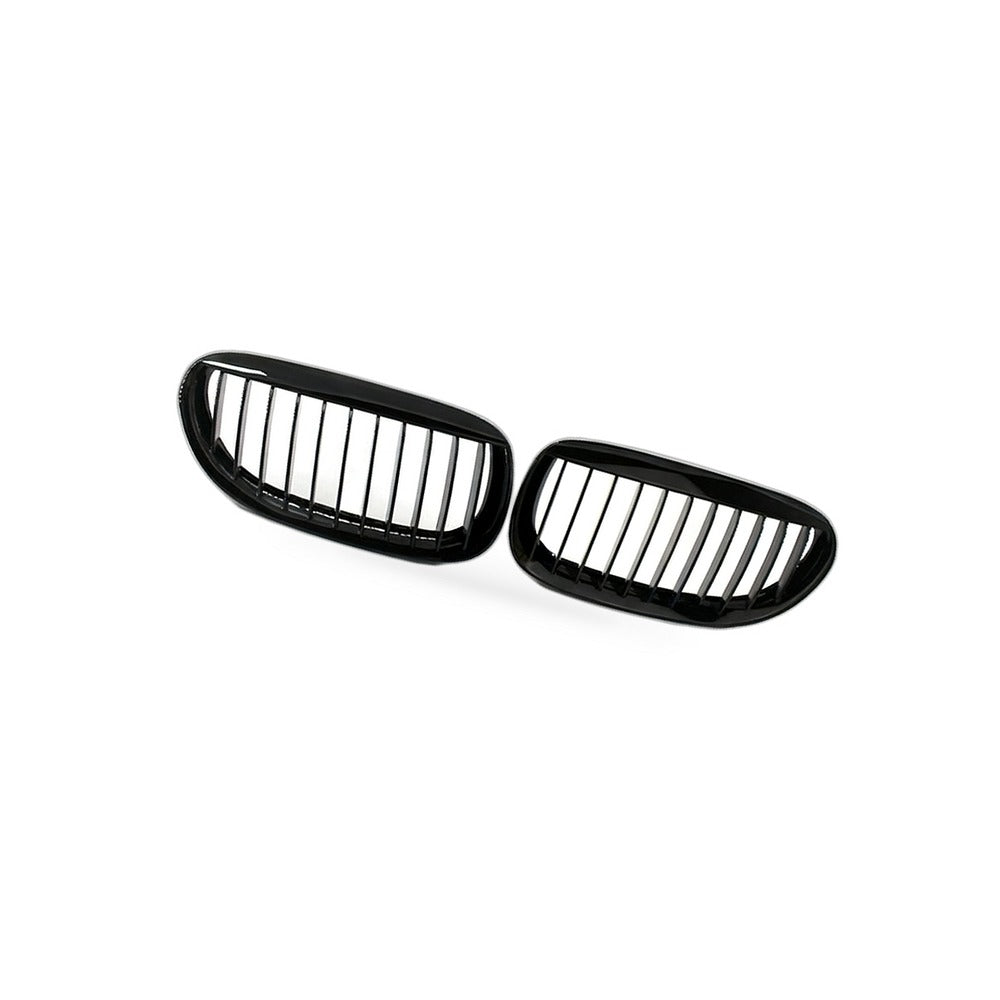 Gloss Black M-Style Front Grille Suitable for BMW 6 Series E63 2003-2010 - BD1