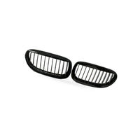 Gloss Black M-Style Front Grille Suitable for BMW 6 Series E63 2003-2010 - BD1