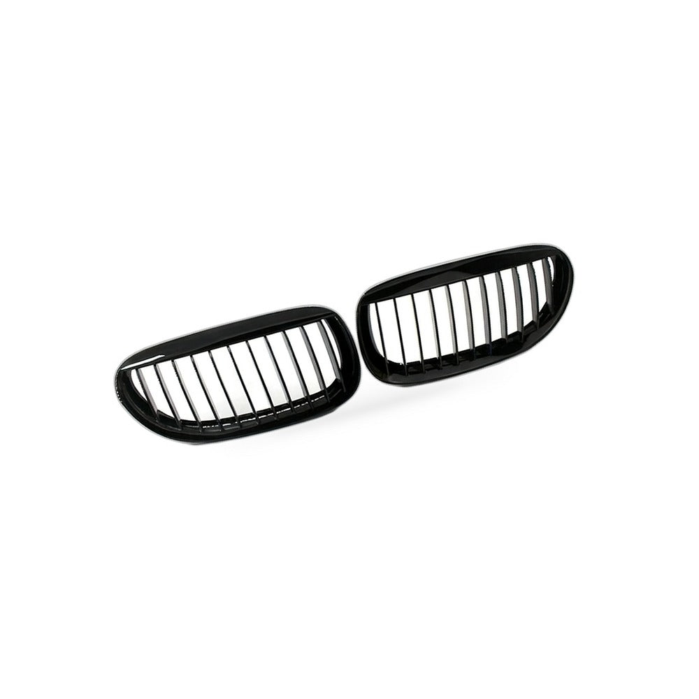 Gloss Black M-Style Front Grille Suitable for BMW 6 Series E63 2003-2010 - BD2