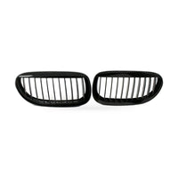 Gloss Black M-Style Front Grille Suitable for BMW 6 Series E63 2003-2010 - ZT2
