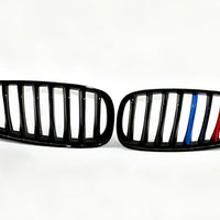 Gloss Black M-Style Front Kidney Grille Pair Suitable for BMW Z4 E89 09-16 - XQ1