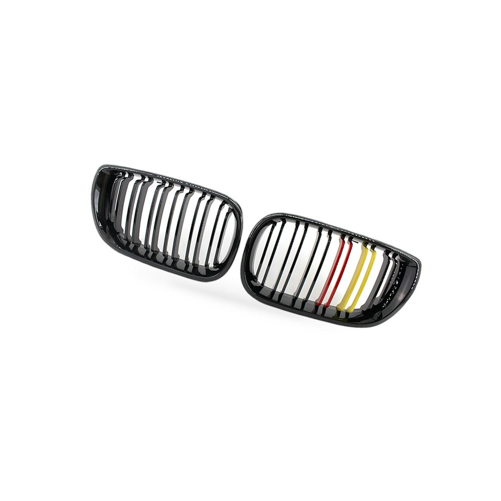 Gloss Black Red Yellow Grille Suitable for BMW 3 Series E46 Sedan 2002-2005 - BD1