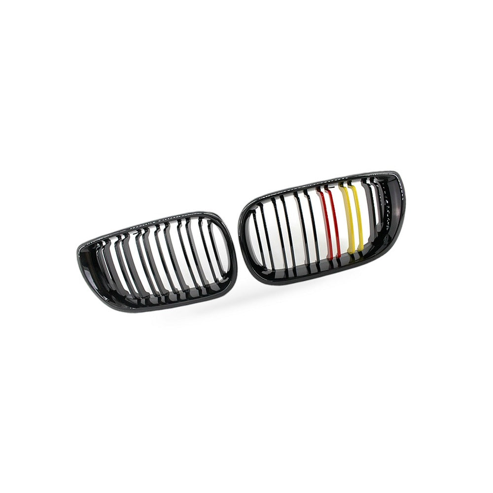 Gloss Black Red Yellow Grille Suitable for BMW 3 Series E46 Sedan 2002-2005 - BD2