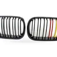 Gloss Black Red Yellow Grille Suitable for BMW 3 Series E46 Sedan 2002-2005 - XQ1