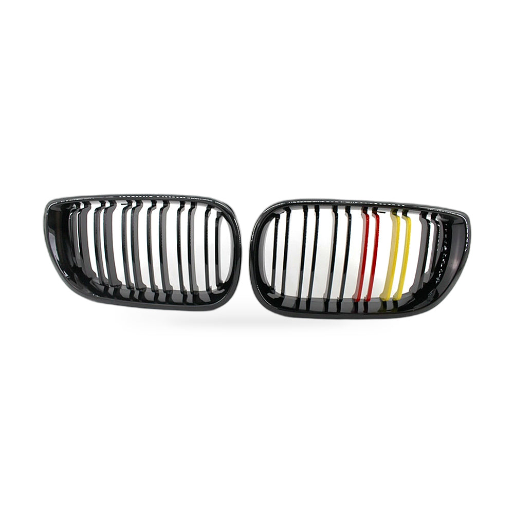 Gloss Black Red Yellow Grille Suitable for BMW 3 Series E46 Sedan 2002-2005 - ZT2
