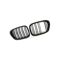 Gloss Black Double Line Grille Red Yellow Mesh Suitable for BMW E39 99-04 - BD2
