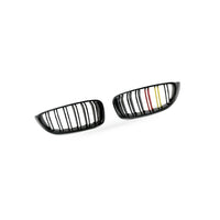 Gloss Black 2-Line Tri Grille Suitable for BMW 4 Series F32 F33 F36 M4 14-16 - BD2
