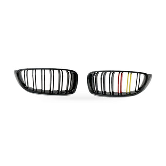 compare product Gloss Black 2-Line Tri Grille Suitable for BMW 4 Series F32 F33 F36 M4 14-16
