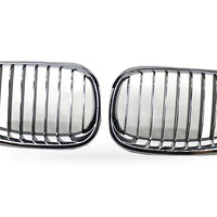 Semi-Chrome Plated Front Grille Suitable for BMW 5 Series E60 E61 2004-2009 - XQ1