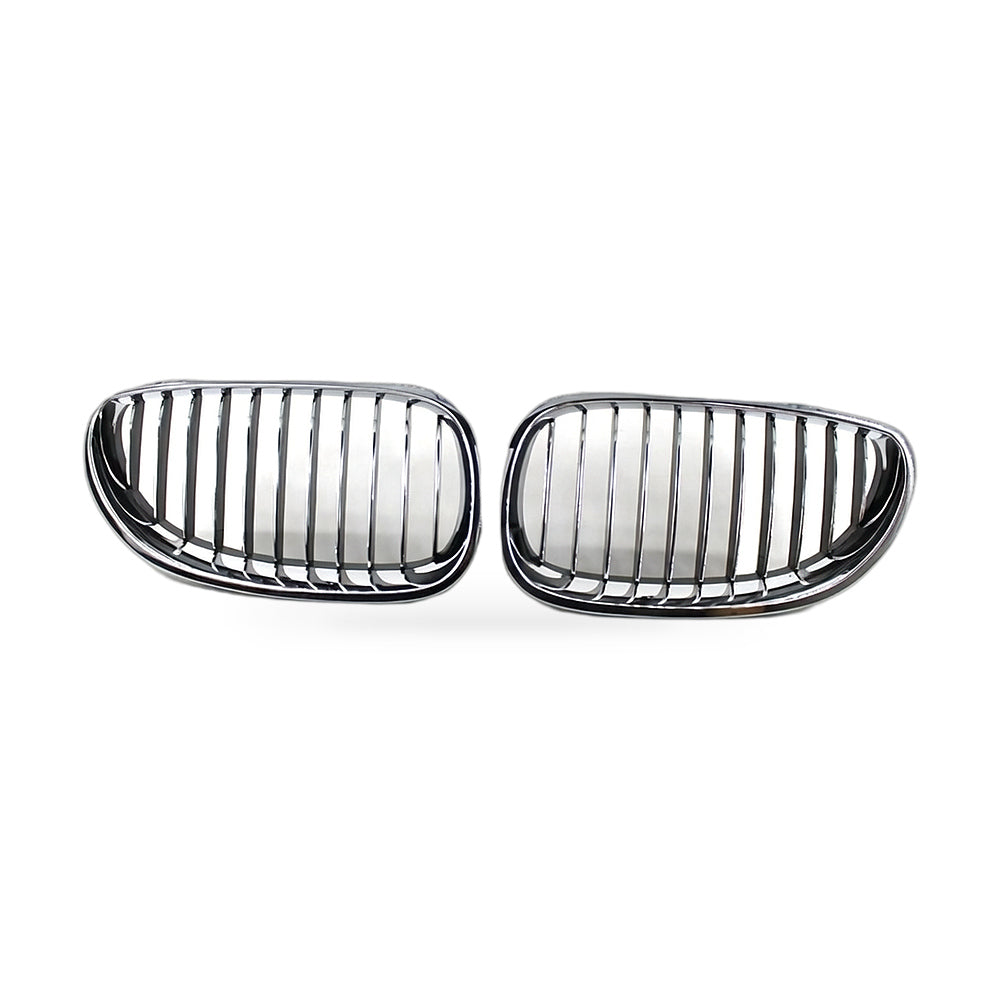 Semi-Chrome Plated Front Grille Suitable for BMW 5 Series E60 E61 2004-2009 - ZT2