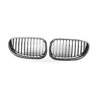 Semi-Chrome Plated Front Grille Suitable for BMW 5 Series E60 E61 2004-2009 - ZT2