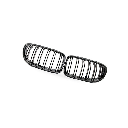 Carbon Gloss Black Double Line Grille Suitable for BMW 3 E90 E91 09-12