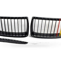 Gloss Black Red Yellow Front Grille Suitable for BMW 3 Series E90 E91 2006-2008 - XQ1
