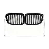 Front Grille Suitable for BMW X1 E84 2010-2015 Gloss Black Single Line - ZT2