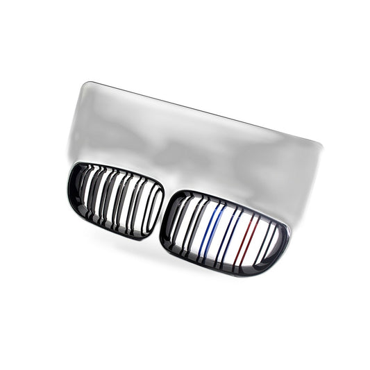 Double Line M Style Grille Suitable for BMW 1 Series E81 E87 2008-2011 Gloss