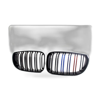 compare product Double Line M Style Grille Suitable for BMW 1 Series E81 E87 2008-2011 Gloss