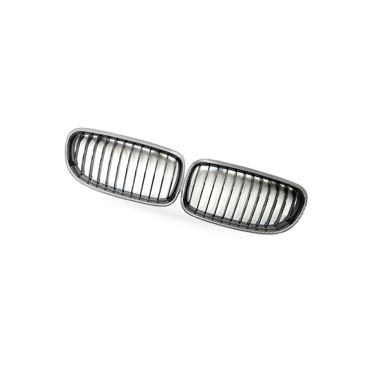 BMW 3 Series E90 E91 09-12 Carbon Texture Gloss Black Front Bumper Grille