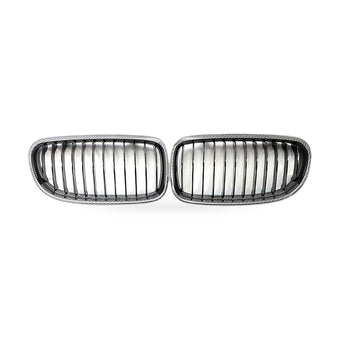 compare product BMW 3 Series E90 E91 09-12 Carbon Texture Gloss Black Front Bumper Grille