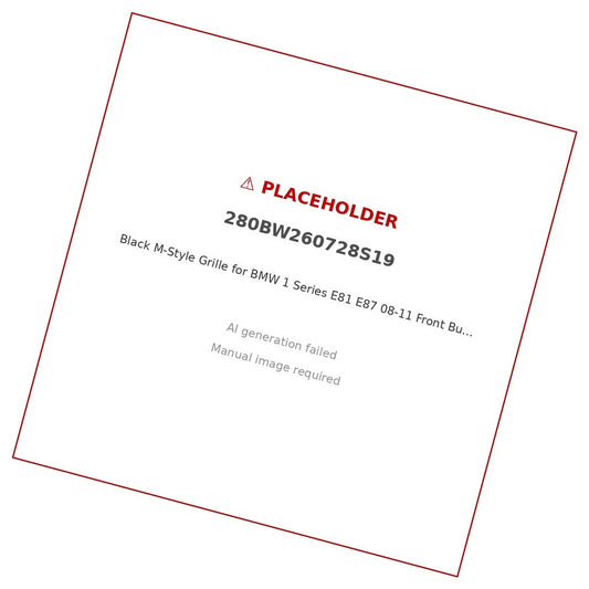 Black M-Style Grille for BMW 1 Series E81 E87 08-11 Front Bumper Grille [Gloss Black M-Style Grille]