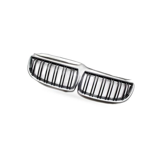 BMW 3 Series E90 E91 06-08 Modified Chrome Double Line Grille Double Bar Grille