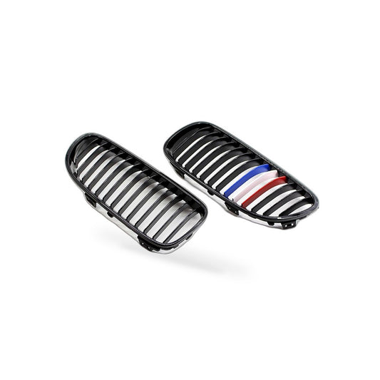 BMW 3 Series Coupe E92 E93 10-14 Gloss Black M-Style Grille Front Face