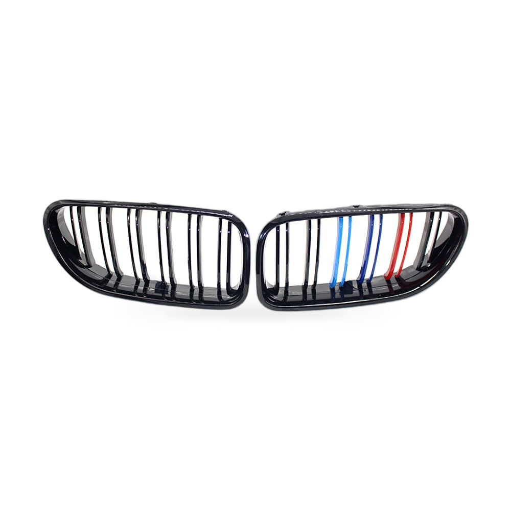 Gloss Black Double Line Grille Suitable for BMW 6 Series F06 F12 F13 2012-2016 M - ZT2