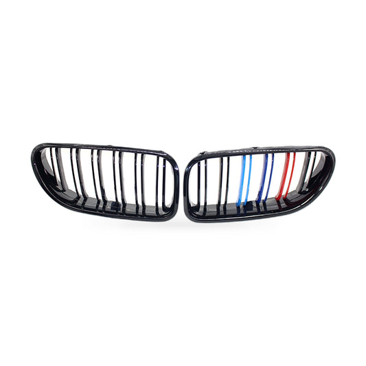 Gloss Black Double Line Grille Suitable for BMW 6 Series F06 F12 F13 2012-2016 M - ZT2