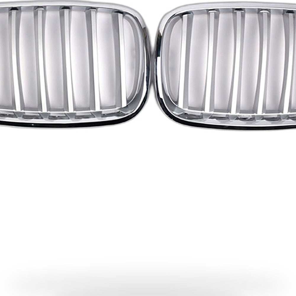 BMW X5 E70 07-13 Modified Front Bumper Grille Intake Grille Mesh Chrome Style - XQ1