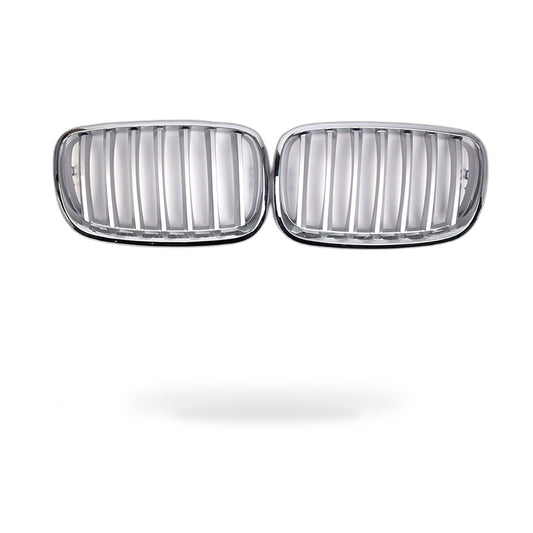 BMW X5 E70 07-13 Modified Front Bumper Grille Intake Grille Mesh Chrome Style - ZT2