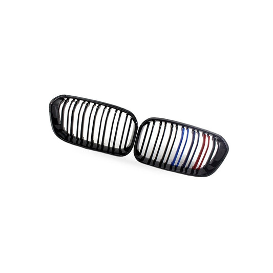 Dual Line M Style Gloss Black Grille Suitable for BMW 1 Series F20 F21 2015-2017